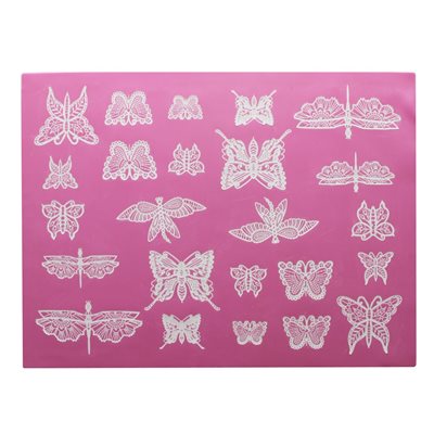 programma Van toepassing Absurd Beautiful Butterflies Large Cake Lace Mat By Claire Bowman