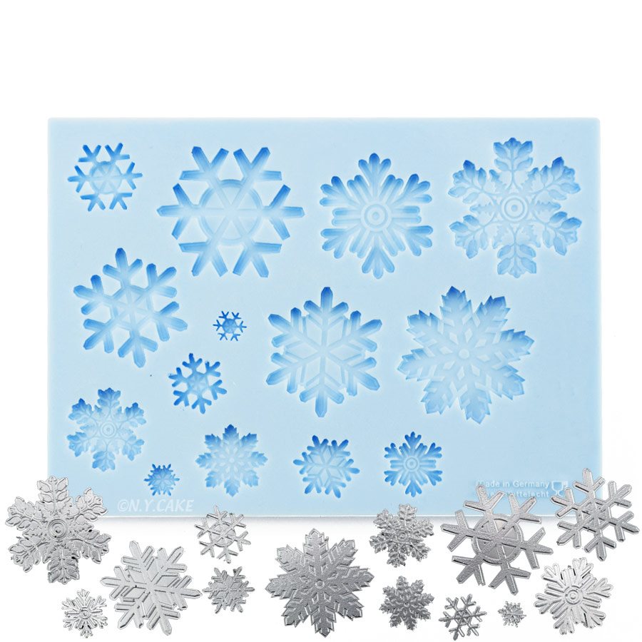 Wilton Silicone Baking And Candy Mold-Winter Snowflake, 6 Cavity