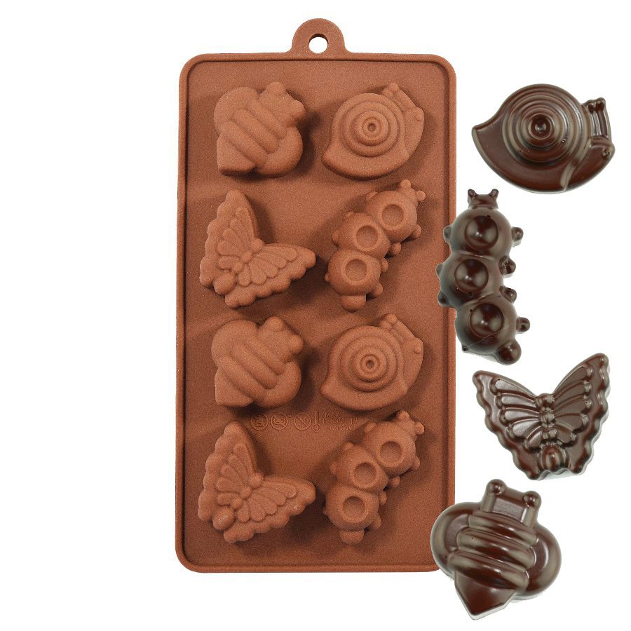 NY Cake Snail, Caterpillar, Bee and Butterfly Silicone Chocolate Mold