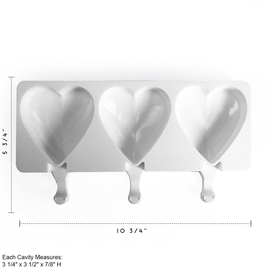 NY Cake 6 Cavity Silicone Heart Mold