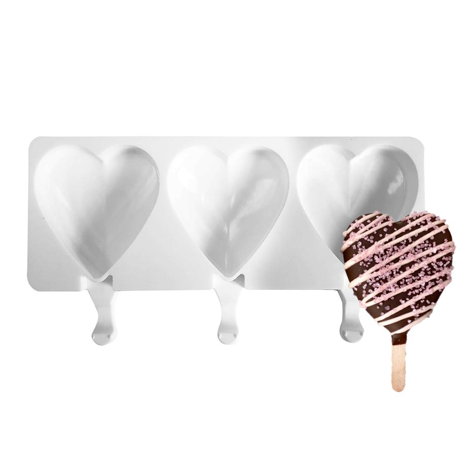 Silicone Mold For Ice Cream Pops: Heart Shape : Target