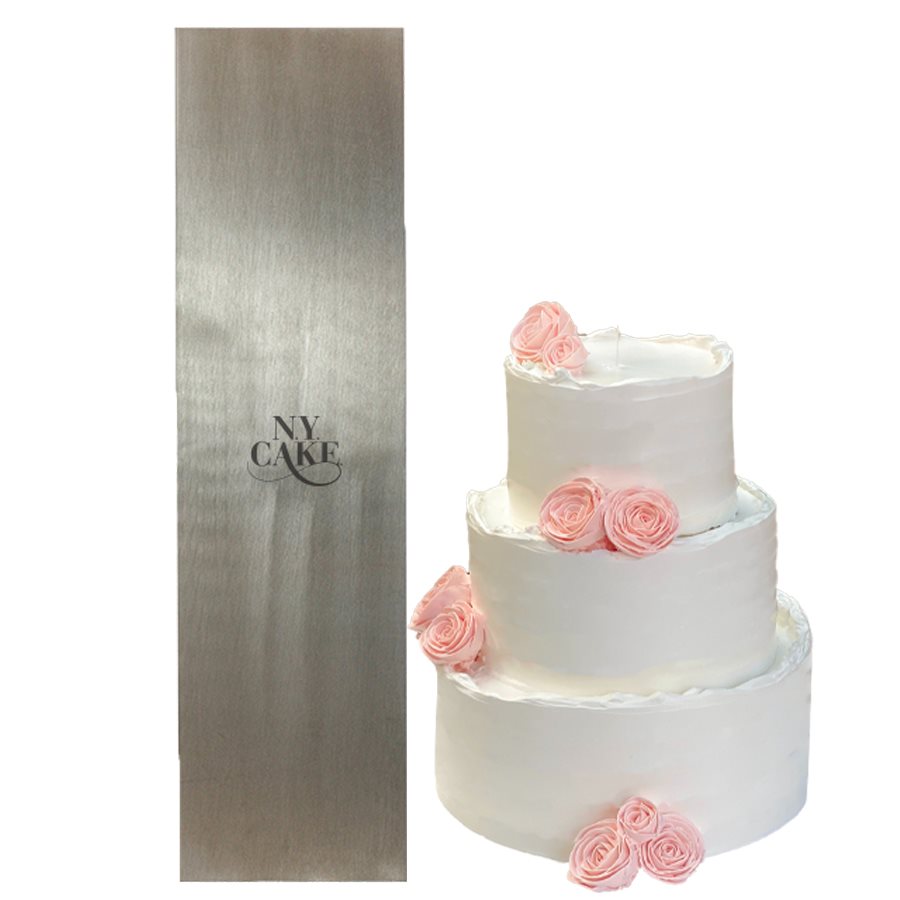 Stainless steel tall cake scraper smoother Plain edge cake side smoother 