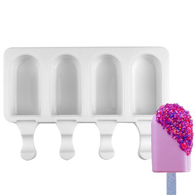Silicone Mold for Cakesicles, "Classic Bar" - 4 Cavity